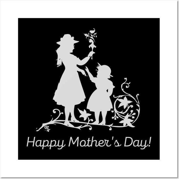 Mother's Day Silhouette 2 Wall Art by Kyarwon
